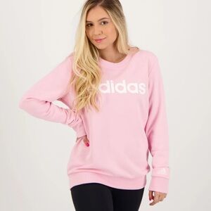 adidas Light Pink Logo Sweatshirt